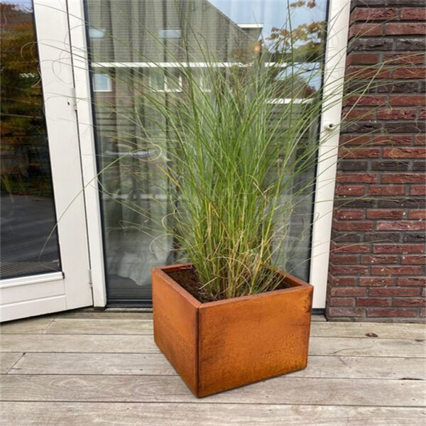 Square Corten Steel Planter