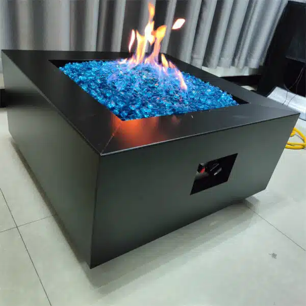 corten steel gas fire pit