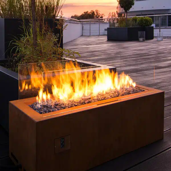 Rechthoekige Gas Haard Pit Tafel
