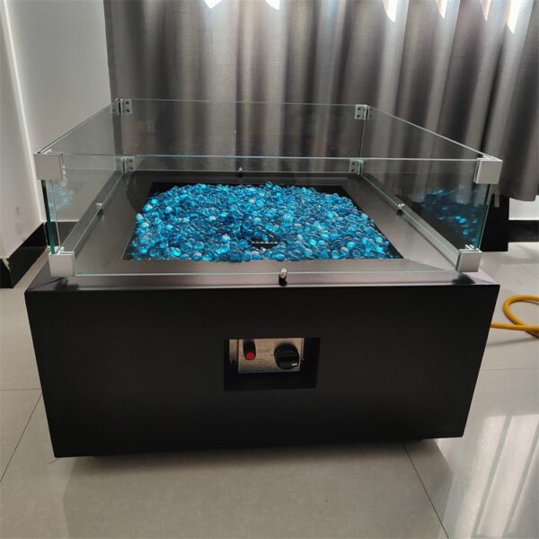 Газовый очаг из кортеновской стали