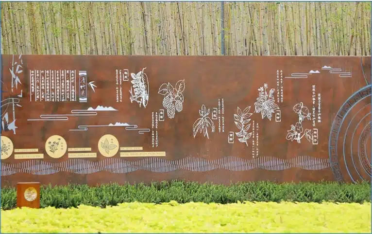 corten screen panels