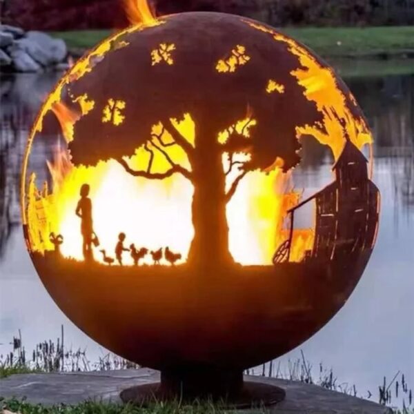 sphere fire pit