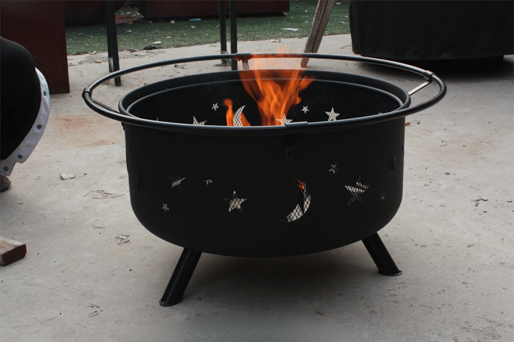 wood fire pit grill