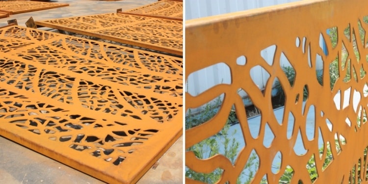 corten steel decorative panels for sale