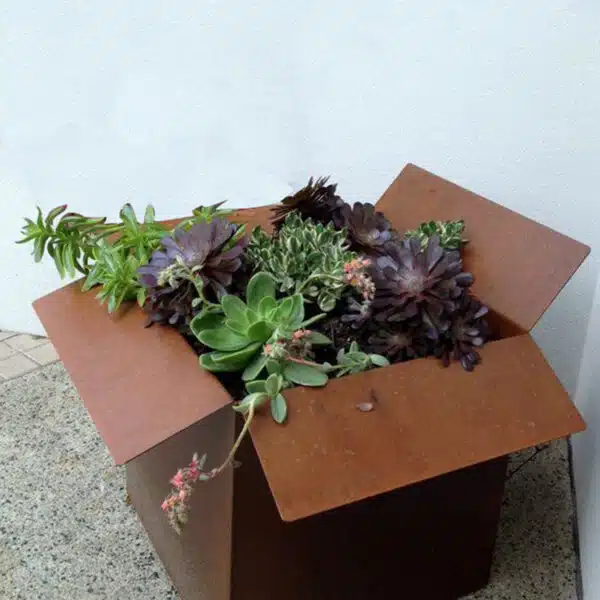 vendita di fioriere in acciaio corten