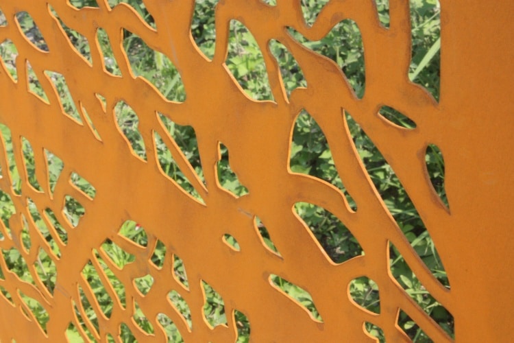 decorative metal garden fence panels