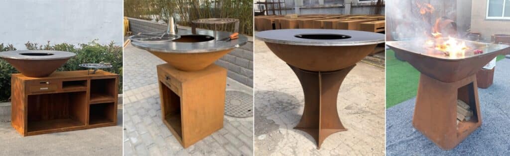 Modern Design Corten Steel BBQ Grill