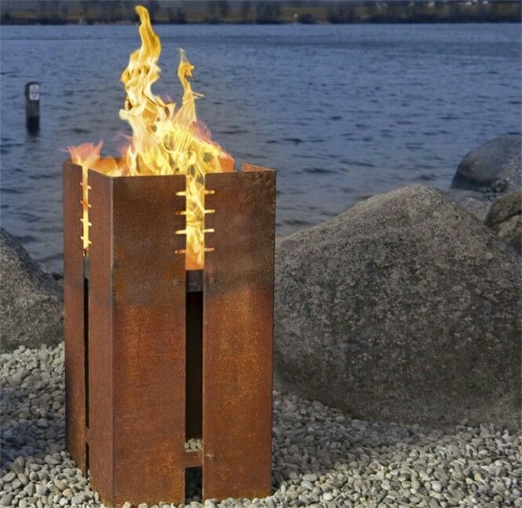 Rusty Steel Fire Pit