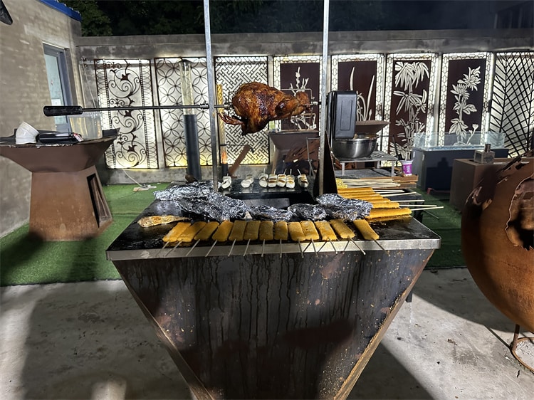 automatic rotating grill