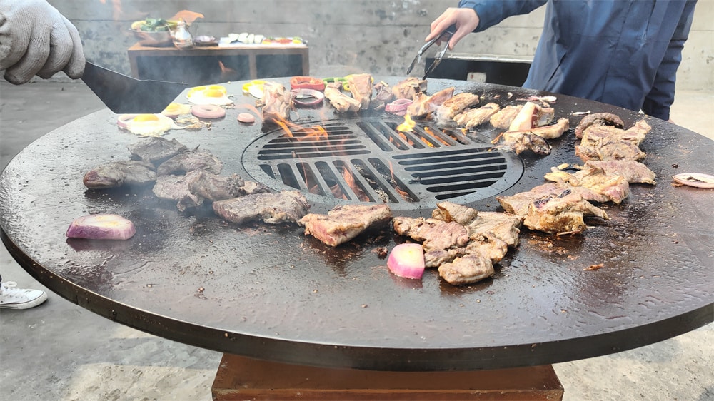 barbecue in corten