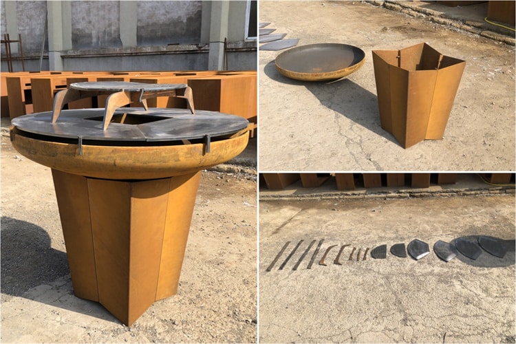 corten bbq grill