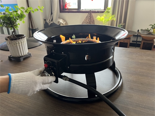 how to use gas fire pit