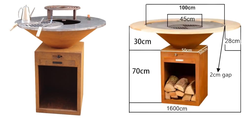metal bbq grill for outdoor