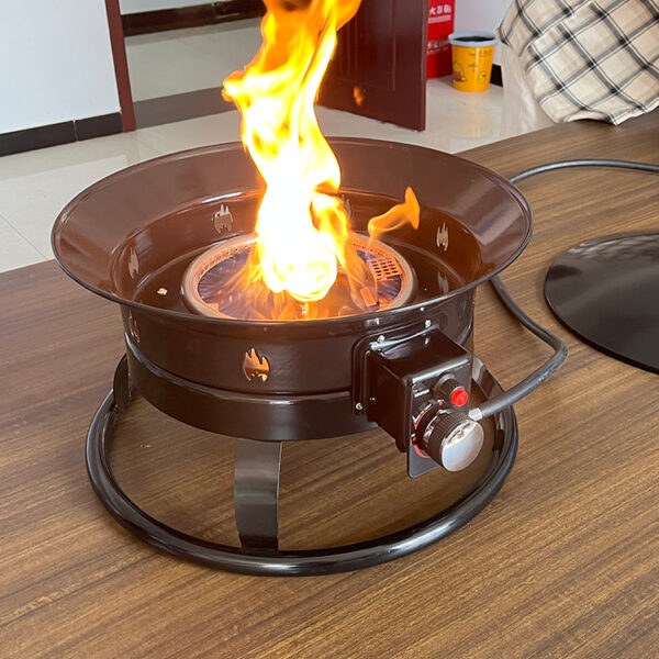 round propane fire pit