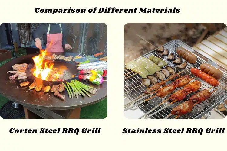 Barbecue en acier Corten Vs. Barbecue en acier inoxydable, comment choisir