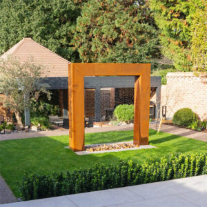 Wasserspiel aus Corten