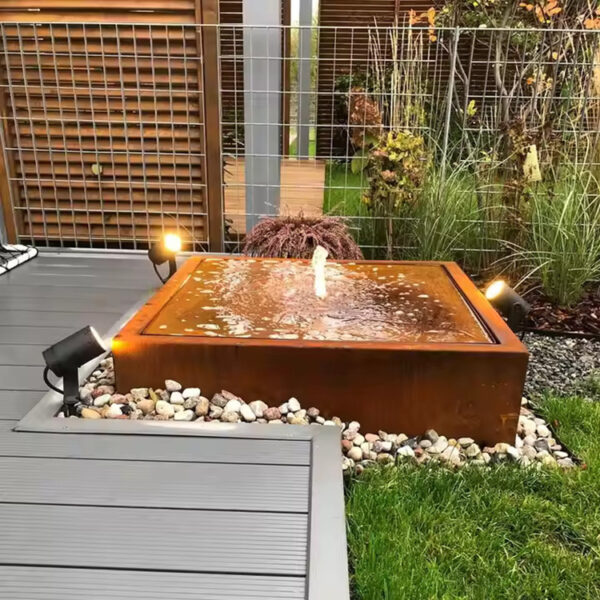 square water feature