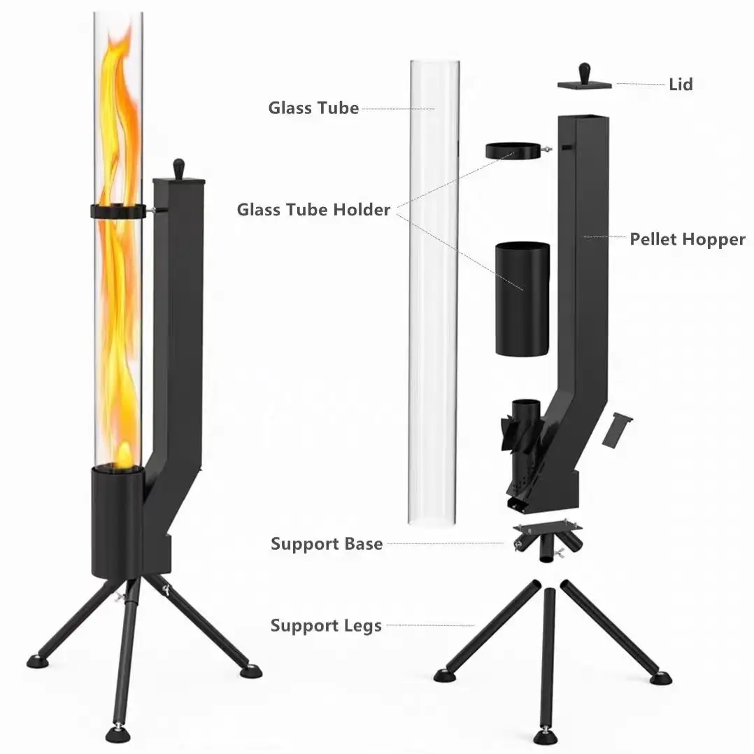 Glass Tube Pellet Heater Glass Tube Pellet Heater